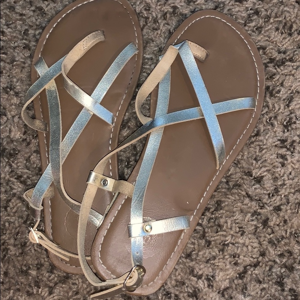Gold sandals